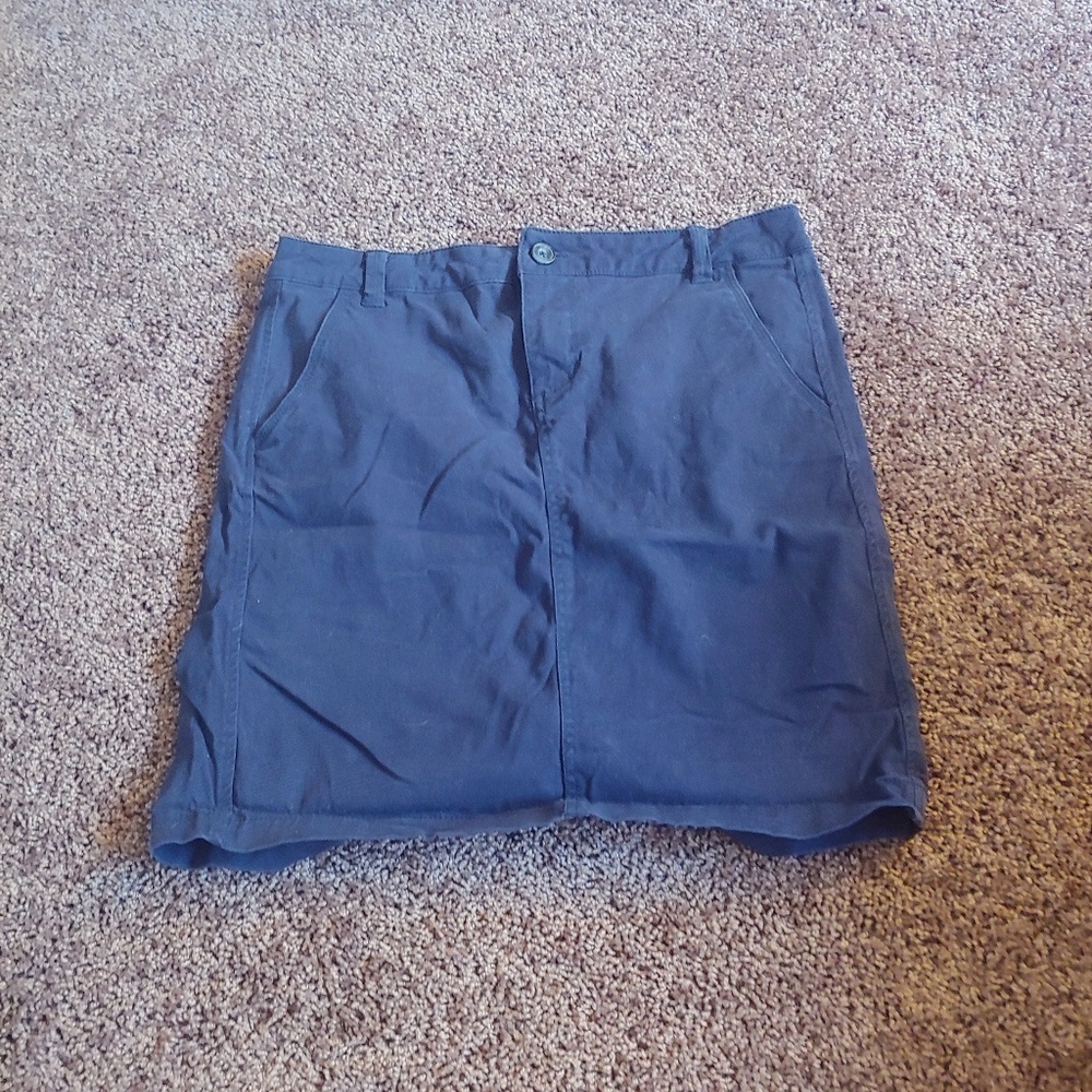 Aeropostale Blue Faded Midi Skirt